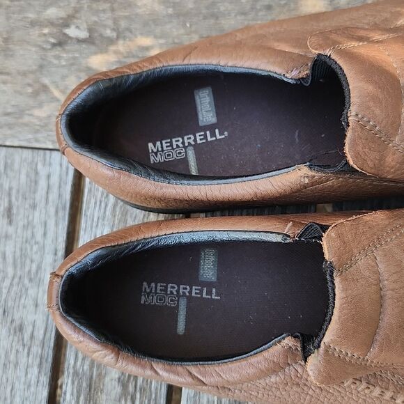 Merrell Mahogany Brown Moc Shoes 13